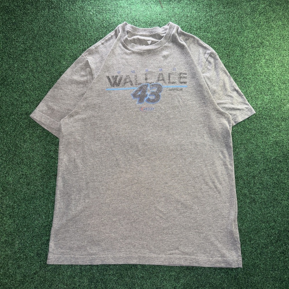 Fanatics Bubba Wallace #43 Graphic T Shirt Men's Large Gray Shirt